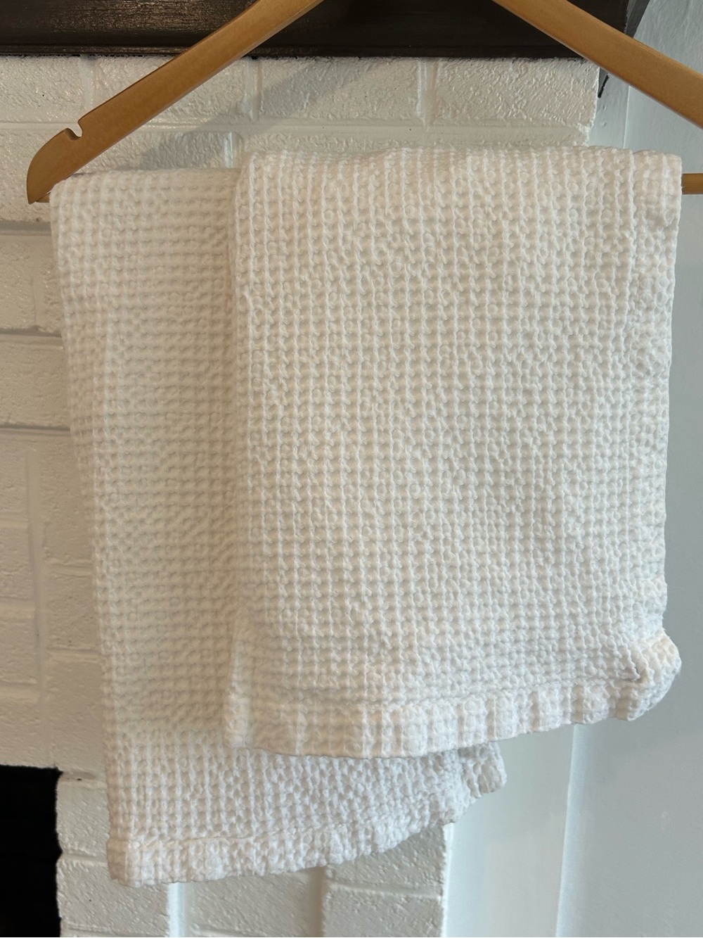 Threshold White Waffle Weave Pillow Sham Pair